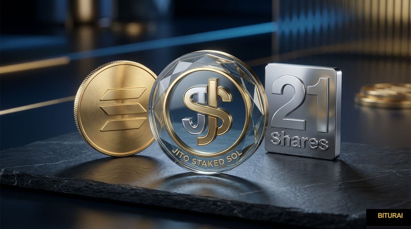 21Shares bringt Jito Staked SOL ETP auf den Markt und erweitert die Solana-Anlageoptionen - JITOSOL, SATS, SOL cryptocurrency news by Michael Steinbach and Biturai | biturai.com