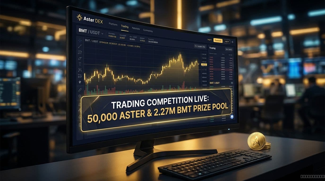 Aster DEX Launches High Stakes Trading Competition Fueling BMT USDT Liquidity - ASTER, SECURITY, ASTER cryptocurrency news by Michael Steinbach and Biturai | biturai.com