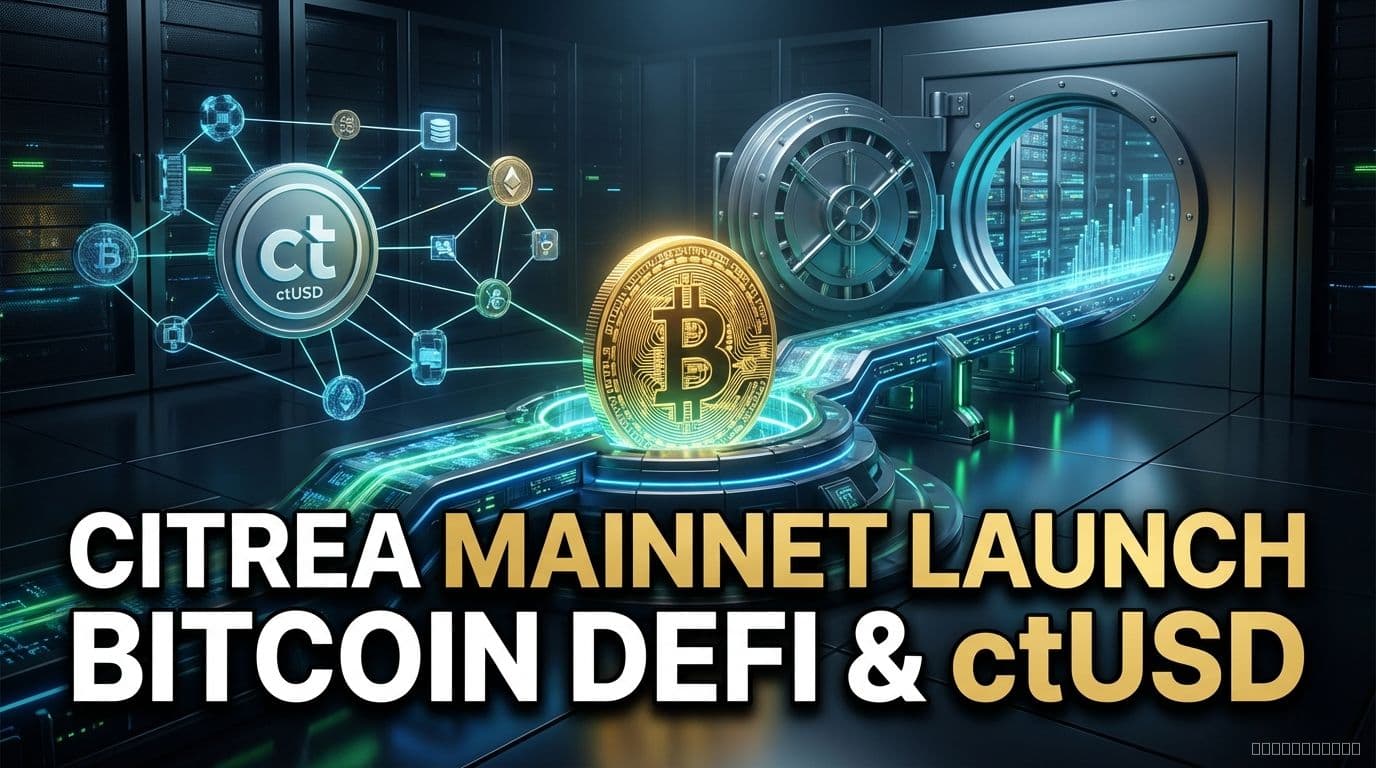 Citrea Mainnet Launch Brings Bitcoin DeFi Solutions and ctUSD Stablecoin - STABLE, GLXY, BTC trading analysis by Michael Steinbach and Biturai | biturai.com