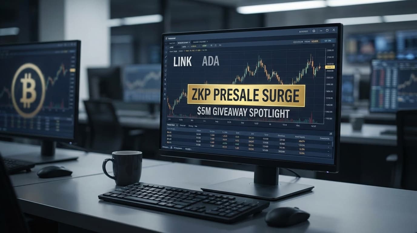 Crypto Markets React to ZKP Presale Surge Amidst Established Altcoin Movements - ZKP, ADA, LINK cryptocurrency news by Michael Steinbach and Biturai | biturai.com