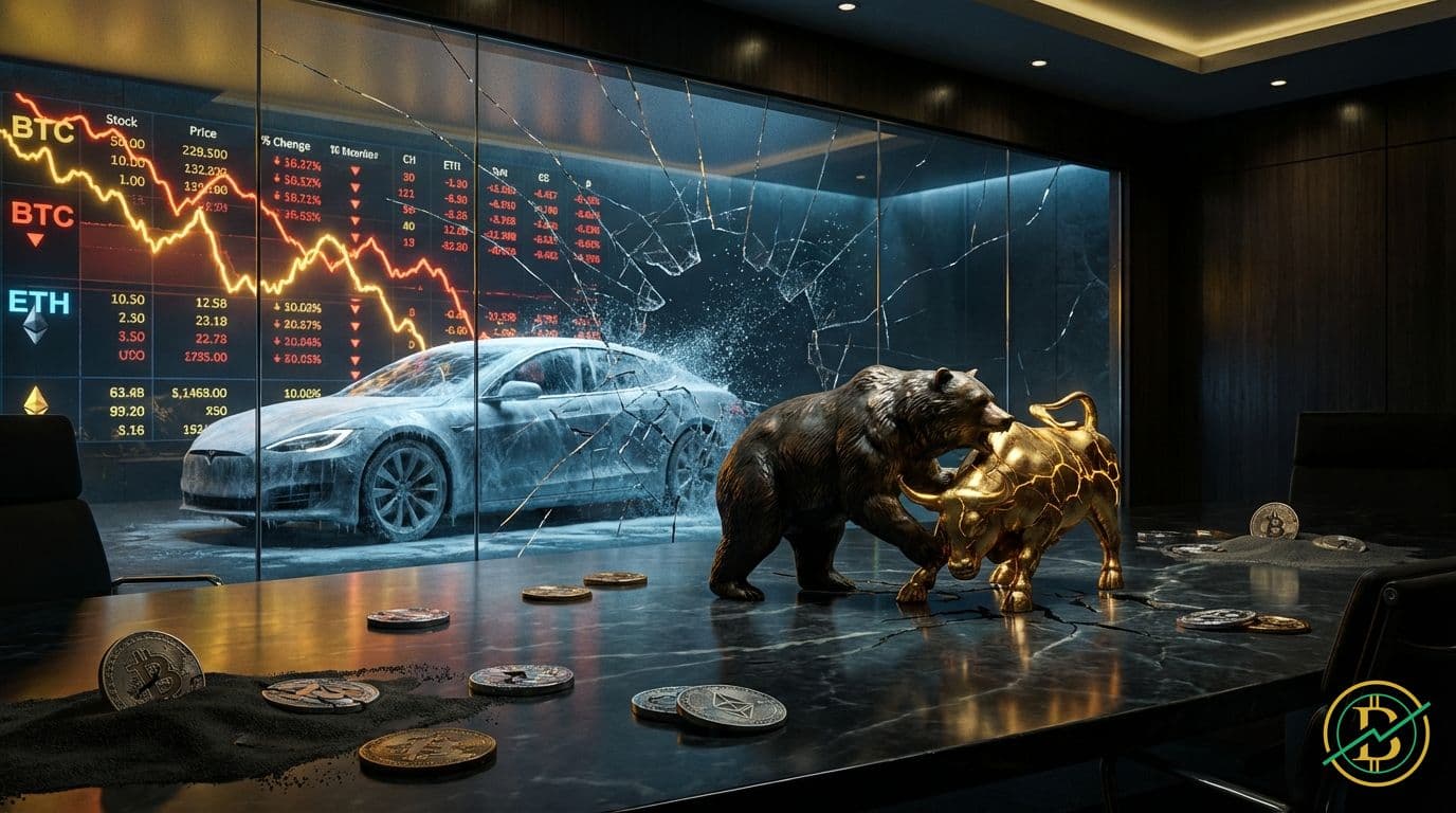 Electric Vehicle Market Turbulence Ripples Through Cryptocurrency Investments - trading analysis by Michael Steinbach and Biturai | biturai.com