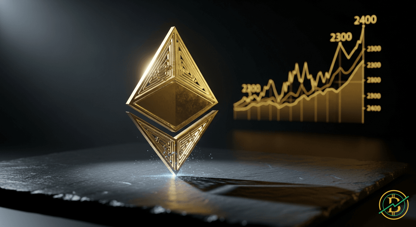 Ethereum Tests $2300 Resistance Level Amidst Positive ETF Momentum - ETH, G, ETF cryptocurrency news by Michael Steinbach and Biturai | biturai.com