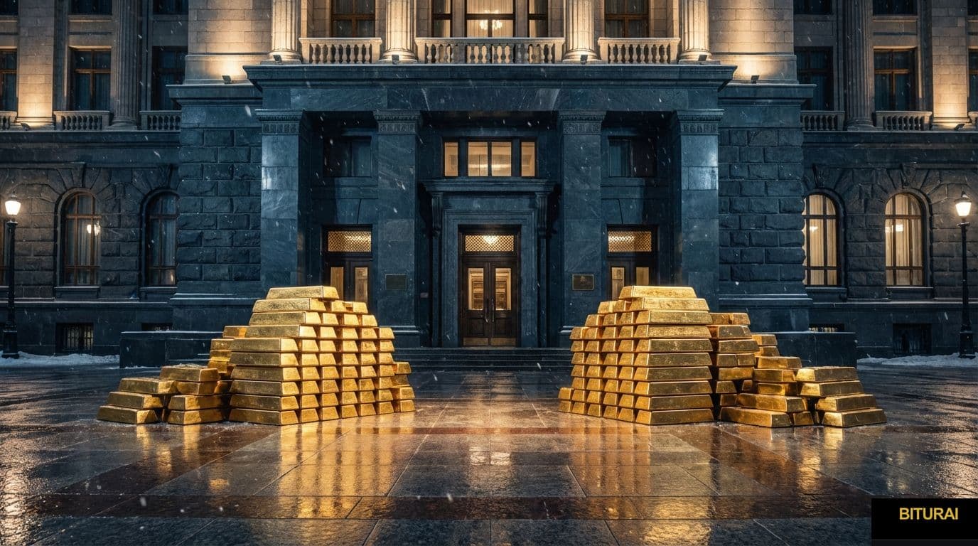 Russlands Goldreserven wachsen während anhaltender Unsicherheit auf den Finanzmärkten - cryptocurrency news by Michael Steinbach and Biturai | biturai.com