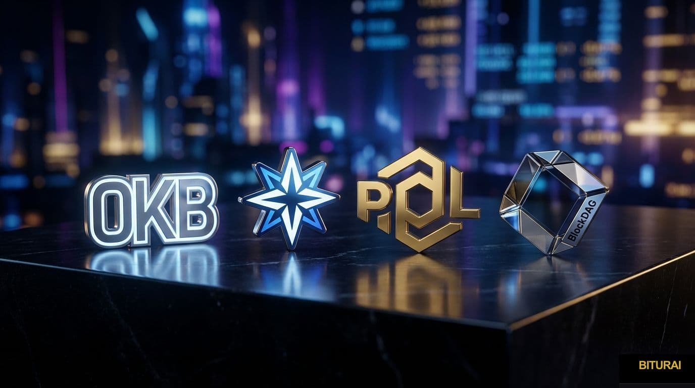 Krypto Vermögenswerte der Zukunft: Ein Vergleich von OKB, ASTER, POL und BlockDAG - cryptocurrency news by Michael Steinbach and Biturai | biturai.com