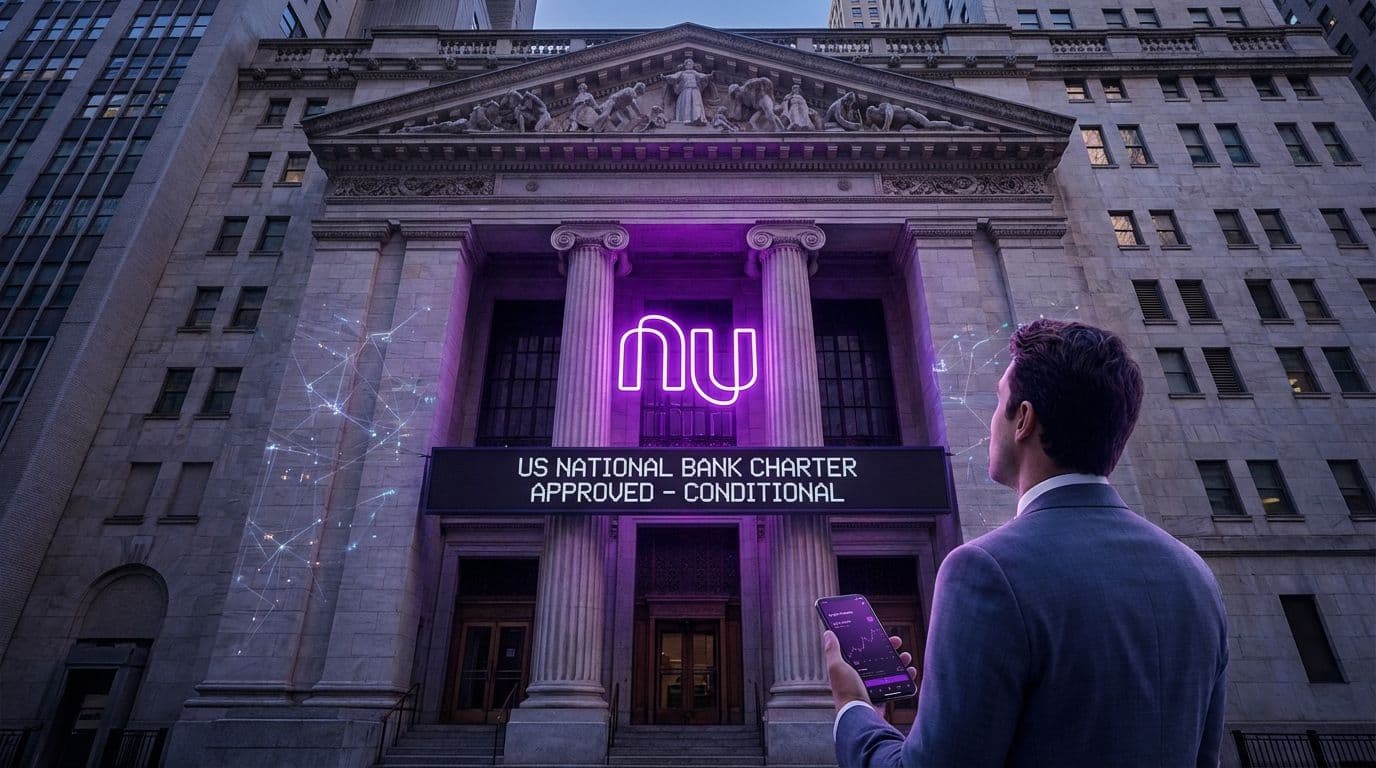 Nubank's US Bank Charter Approval Signals Fintech Ambitions and Crypto Integration Potential - trading analysis by Michael Steinbach and Biturai | biturai.com