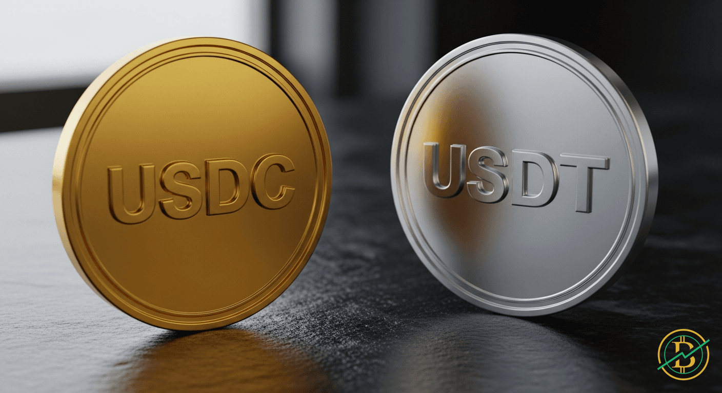 USDC übertrifft USDT im Transaktionsvolumen - USDC, CAP cryptocurrency news by Michael Steinbach and Biturai | biturai.com