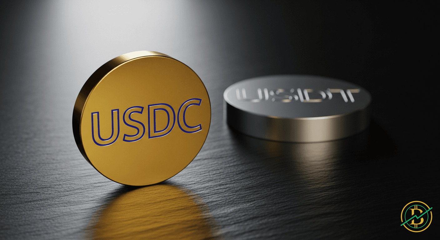 USDC überholt USDT im Transaktionsvolumen erstmals - STABLE, USDC cryptocurrency news by Michael Steinbach and Biturai | biturai.com